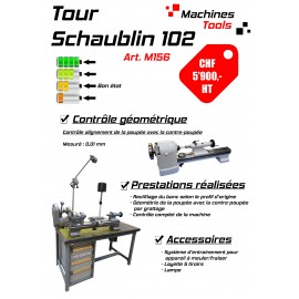 Tour Schaublin 102 sur établi