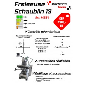 Fraiseuse Schaublin 13